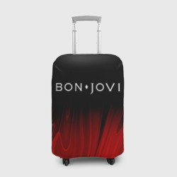 Чехол для чемодана 3D Bon Jovi red plasma