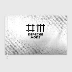 Флаг 3D Depeche Mode с потертостями на светлом фоне