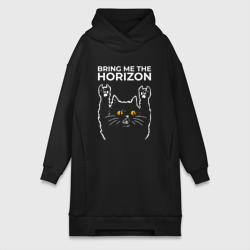 Платье-худи хлопок Bring Me the Horizon rock cat