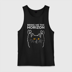 Мужская майка хлопок Bring Me the Horizon rock cat