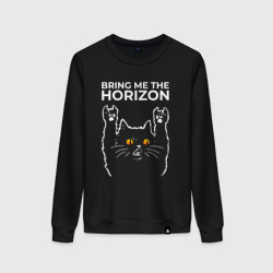 Женский свитшот хлопок Bring Me the Horizon rock cat