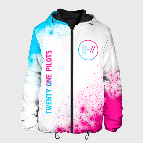 Мужская куртка 3D Twenty One Pilots neon gradient style: надпись, символ, цвет 3D печать