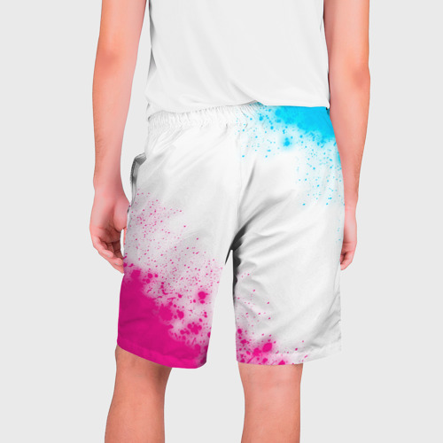 Мужские шорты 3D Twenty One Pilots neon gradient style: надпись, символ, цвет 3D печать - фото 2