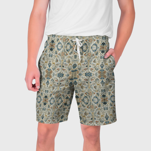 Мужские шорты 3D с принтом Царские узоры, вид спереди #2