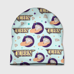 Шапка 3D Королева - надпись Queen с алмазом