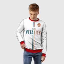 Детский свитшот 3D Форма Team Vitality white - фото 2