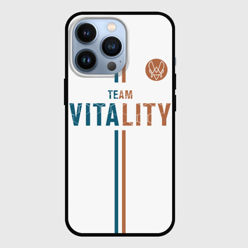 Чехол для iPhone 13 Pro Форма Team Vitality white, цвет черный