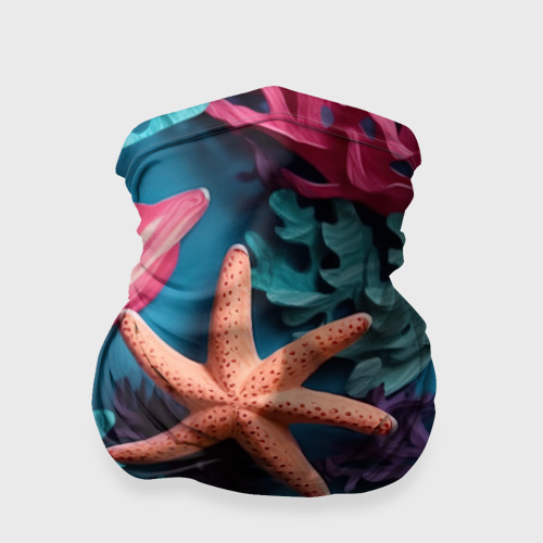 Бандана-труба 3D Морская звезда объемная, цвет 3D печать