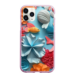 Чехол для iPhone 11 Pro Max матовый Объемный морской мир