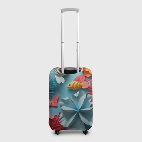 Чехол для чемодана 3D Объемный морской мир, цвет 3D печать - фото 2