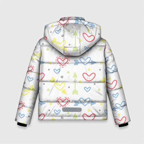 Зимняя куртка для мальчиков 3D Color hearts, цвет светло-серый - фото 2