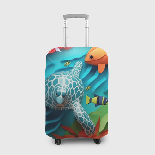 Чехол для чемодана 3D Объемная фэнтази черепаха, цвет 3D печать