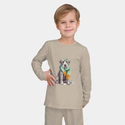 Детская пижама с лонгсливом хлопок Лучший друг - ирландский волкодав - фото 2
