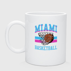Кружка керамическая Basket Miami
