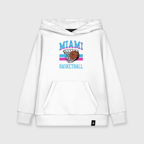 Детская толстовка хлопок Basket Miami, цвет белый