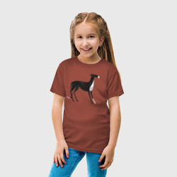 Детская футболка хлопок Пёс грейхаунд - фото 2