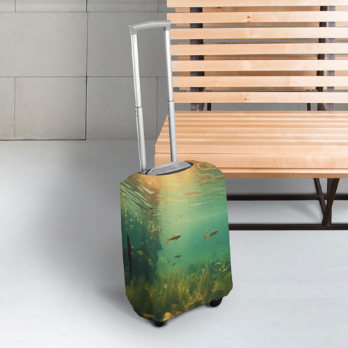 Чехол для чемодана 3D Рыбки в море, цвет 3D печать - фото 3