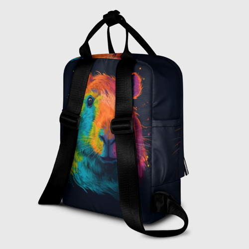 Женский рюкзак 3D Красочная капибара - фото 5
