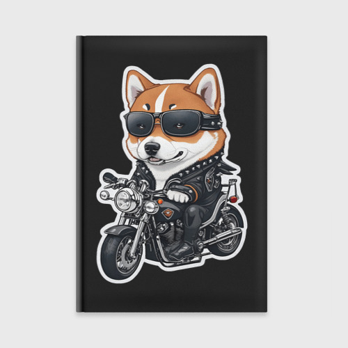 Ежедневник Shiba Inu собака мотоциклист