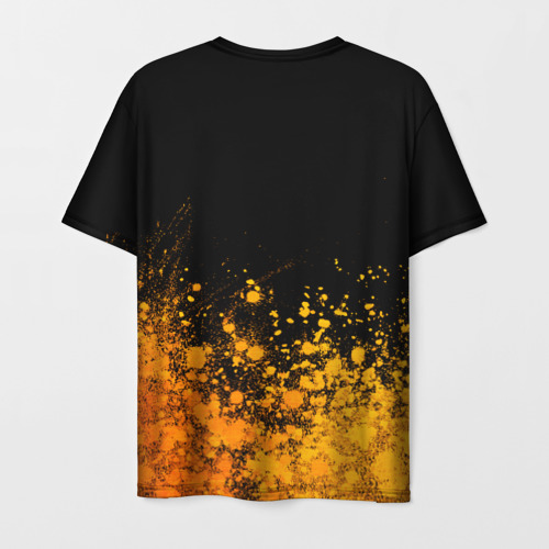 Мужская футболка 3D Beastars - gold gradient: символ сверху, цвет 3D печать - фото 2