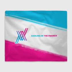 Darling in the Franxx neon gradient style: надпись и символ – Плед 3D с принтом купить со скидкой в -14%
