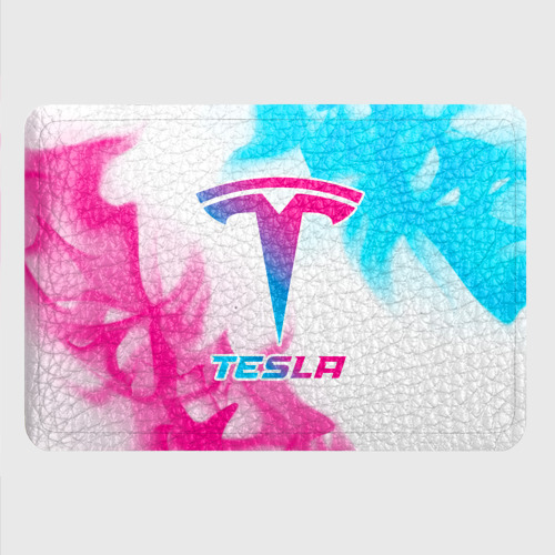 Картхолдер с принтом Tesla neon gradient style - фото 4