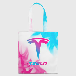 Шоппер 3D Tesla neon gradient style