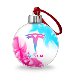 Ёлочный шар Tesla neon gradient style