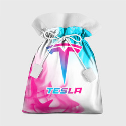 Подарочный 3D мешок Tesla neon gradient style