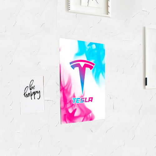 Постер Tesla neon gradient style - фото 3