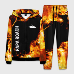 Мужской костюм 3D Papa Roach и пылающий огонь