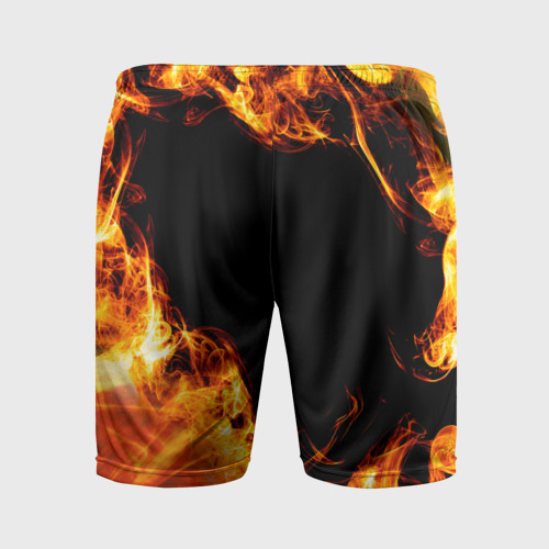 Мужские шорты спортивные Papa Roach и пылающий огонь, цвет 3D печать - фото 2