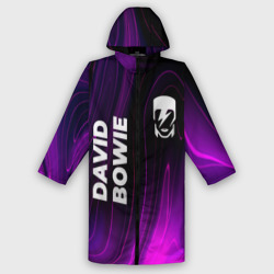 Мужской дождевик 3D David Bowie violet plasma