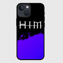 Чехол для iPhone 13 mini HIM purple grunge