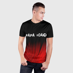 Мужская футболка 3D Slim Papa Roach red plasma - фото 2