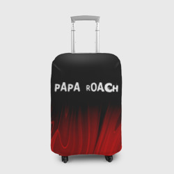 Чехол для чемодана 3D Papa Roach red plasma