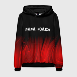 Мужская толстовка 3D Papa Roach red plasma