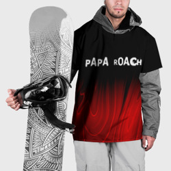 Накидка на куртку 3D Papa Roach red plasma