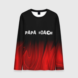 Мужской лонгслив 3D Papa Roach red plasma