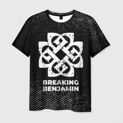 Breaking Benjamin с потертостями на темном фоне – Мужская футболка 3D с принтом купить со скидкой в -26%