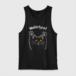 Мужская майка хлопок Motorhead rock cat