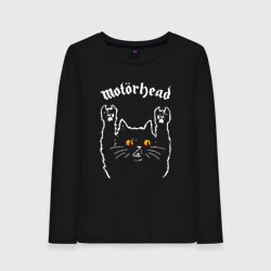 Женский лонгслив хлопок Motorhead rock cat