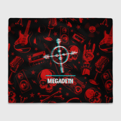 Плед 3D Megadeth rock glitch