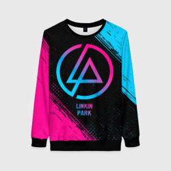 Женский свитшот 3D Linkin Park - neon gradient