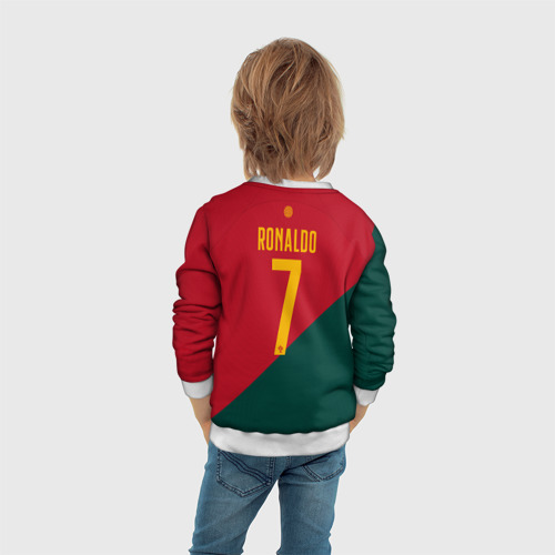 Детский свитшот 3D Криштиану Роналду сборная Португалии 7, цвет 3D печать - фото 6
