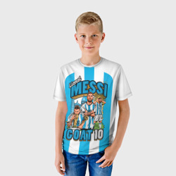 Детская футболка 3D Лионель Месси сборная Аргентины 10 - фото 2