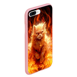 Чехол для iPhone 7Plus/8 Plus матовый Огненный рыжий котик - фото 2