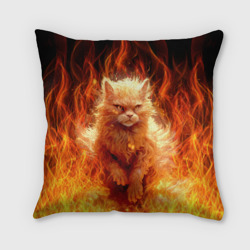 Подушка 3D Огненный рыжий котик