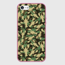 Чехол для iPhone 5/5S матовый Камуфляж из раков