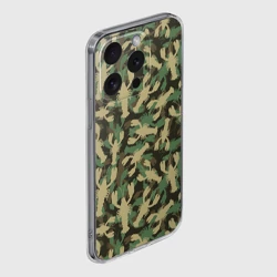 Чехол для iPhone 15 Pro Max силиконовый с защитой камеры Камуфляж из раков - фото 2